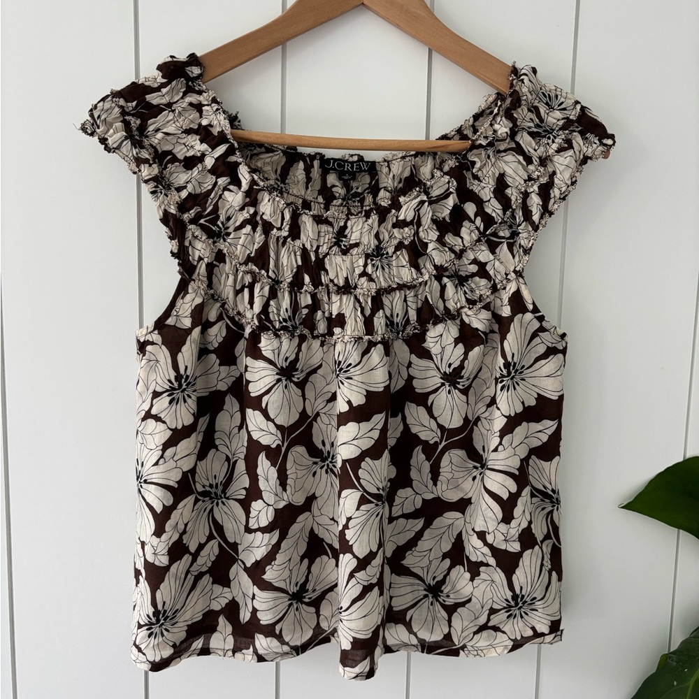J. Crew Rosalie Cotton Voile Top